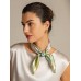 Pure Silk Pattern Stitching Square Scarf - Size 53x53cm