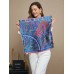 100% Mulberry Silk Floral Pattern Scarf 53x53cm