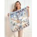 Pure Silk Scenery Pattern Square Scarf 68x68cm/26.8
