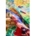 Pure Silk Oil Painting Square Scarf - Size 53x53cm