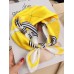 Pure Silk Printed Designer Square Scarf 53x53cm/21