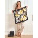 Pure Silk Floral Pattern Square Scarf 68x68cm/26.8