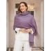 Pure Wool Scarf Shawl w/ Fringed Decoration 200x70cm/79