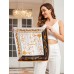 Pure Silk Printed Designer Square Scarf 53x53cm/21